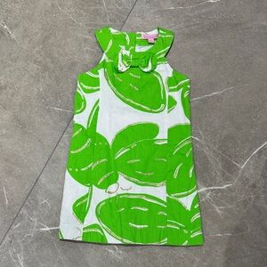 Lilly Pulitzer Green and White Kids Dress